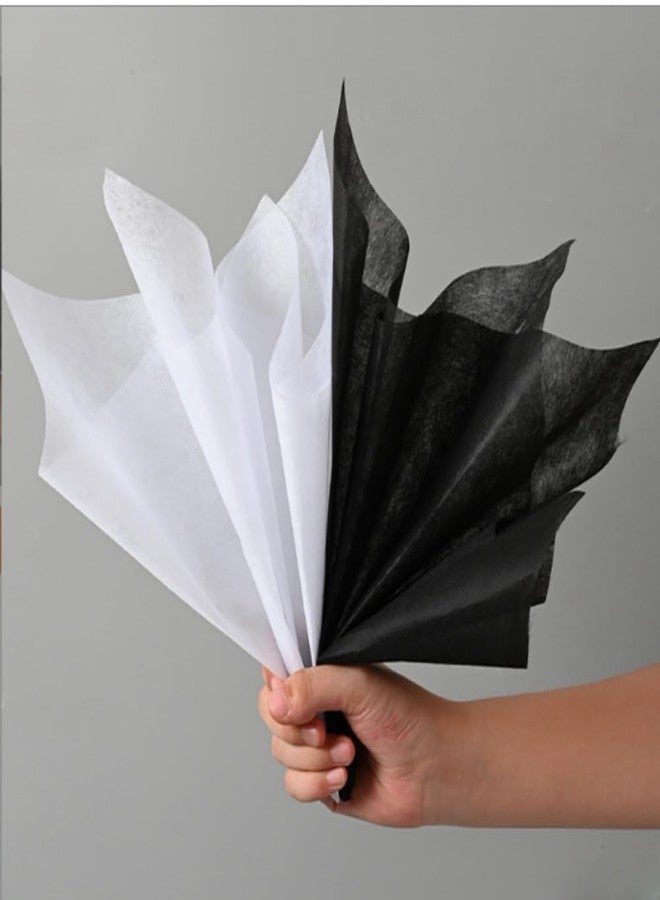 OUKEYI Hand-drawn Tissue Flower Wrapping Paper Korean Non-woven Waterproof Floral Bouquet Wraps Pleated Withdrawable Flower Bouquet Lining Paper for Florist Packaging Arrangement, 150 Sheets - Image 4